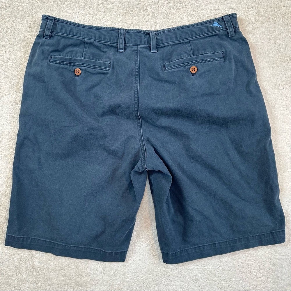 Tommy Bahama Shorts Men’s 36 Blue Chino Casual Marlin Logo
